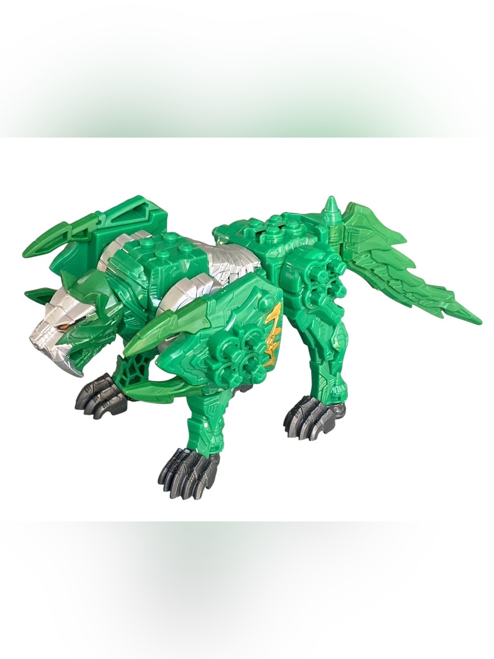 Bandai Power Rangers Dino Fury DX Kishiryu TigerLance Megazord Ryusoulger -Green